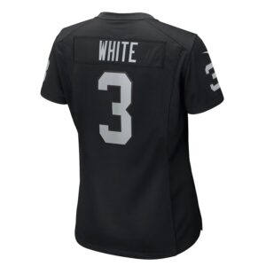 Zamir White Las Vegas Raiders Nike Women's  Game Jersey -  Black photo 3 Jersey4u