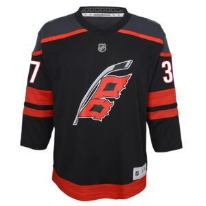 Andrei Svechnikov Carolina Hurricanes Youth Alternate Jersey4u Player Jersey - Black photo 2 Jersey4u