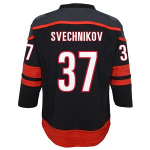 Andrei Svechnikov Carolina Hurricanes Youth Alternate Jersey4u Player Jersey - Black photo 3 Jersey4u