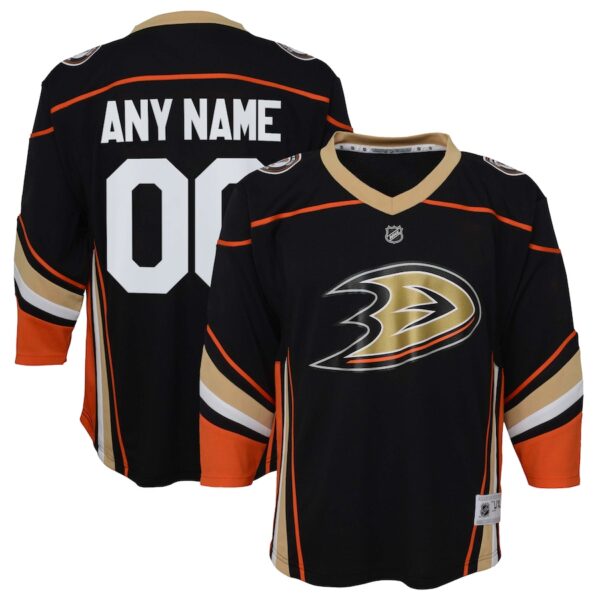 Anaheim Ducks Youth Home Jersey4u Custom Jersey - Black photo 1 Jersey4u