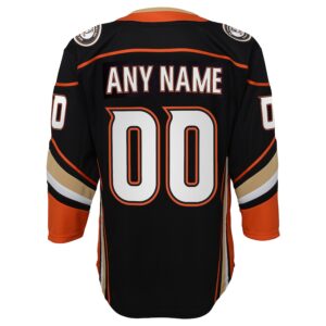 Anaheim Ducks Youth Home Premier Custom Jersey - Black photo 3 Jersey4u