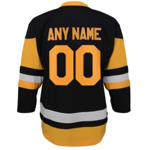 Pittsburgh Penguins Youth Home Jersey4u Custom Jersey - Black photo 3 Jersey4u
