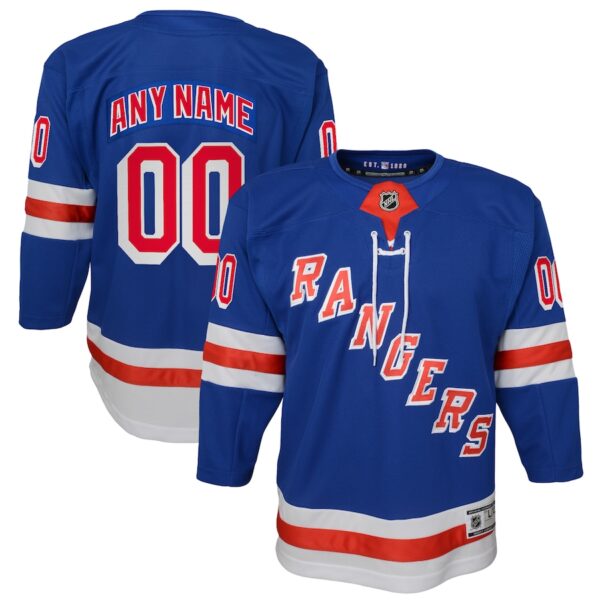 New York Rangers Youth Home Premier Custom Jersey - Blue photo 1 Jersey4u