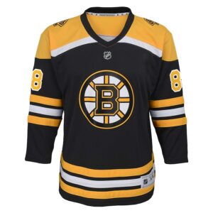 David Pastrnak Boston Bruins Youth  Home Jersey4u Player Jersey - Black photo 2 Jersey4u