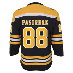 David Pastrnak Boston Bruins Youth  Home Jersey4u Player Jersey - Black photo 3 Jersey4u