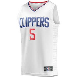 Bones Hyland LA Clippers Jersey4u Youth Fast Break Player Jersey - Association Edition - White photo 2 Jersey4u
