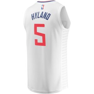 Bones Hyland LA Clippers Jersey4u Youth Fast Break Player Jersey - Association Edition - White photo 3 Jersey4u