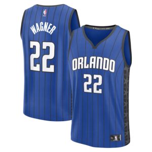 Franz Wagner Orlando Magic Jersey4u Youth Fast Break Jersey4u Player Jersey - Statement Edition - Blue photo 1 Jersey4u