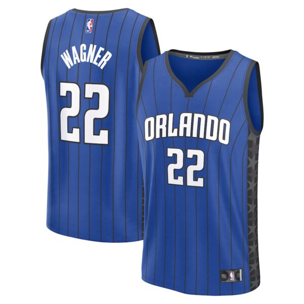 Franz Wagner Orlando Magic Jersey4u Youth Fast Break Jersey4u Player Jersey - Statement Edition - Blue photo 1 Jersey4u