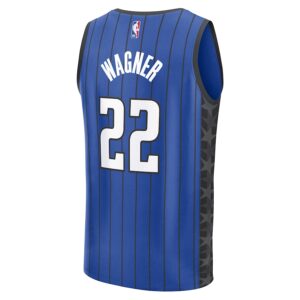 Franz Wagner Orlando Magic Jersey4u Youth Fast Break Jersey4u Player Jersey - Statement Edition - Blue photo 3 Jersey4u