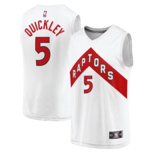 Immanuel Quickley Toronto Raptors Jersey4u Youth Fast Break Player Jersey - Association Edition - White photo 1 Jersey4u