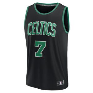Jaylen Brown Boston Celtics Jersey4u Youth Fast Break Jersey4u Player Jersey - Statement Edition - Black photo 2 Jersey4u