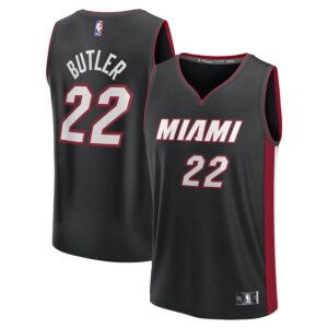 Jimmy Butler Miami Heat Jersey4u Youth Fast Break Jersey4u Player Jersey - Icon Edition - Black photo 1 Jersey4u