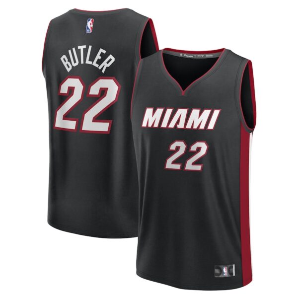 Jimmy Butler Miami Heat Jersey4u Youth Fast Break Jersey4u Player Jersey - Icon Edition - Black photo 1 Jersey4u