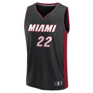 Jimmy Butler Miami Heat Jersey4u Youth Fast Break Jersey4u Player Jersey - Icon Edition - Black photo 2 Jersey4u