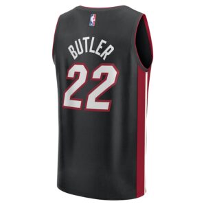 Jimmy Butler Miami Heat Jersey4u Youth Fast Break Jersey4u Player Jersey - Icon Edition - Black photo 3 Jersey4u
