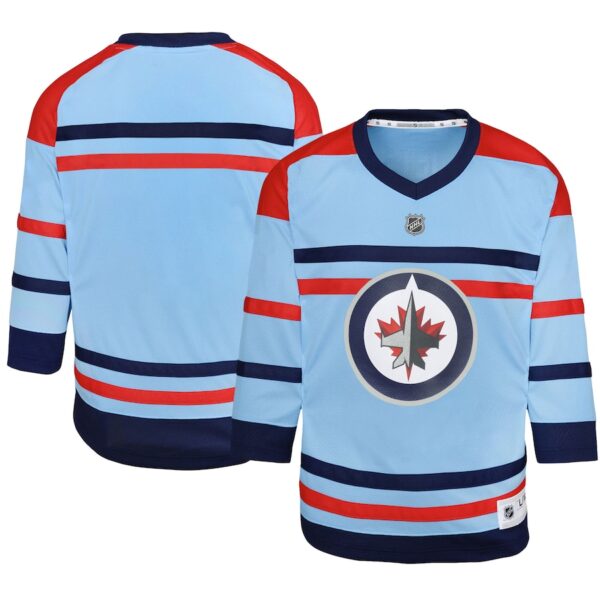 Winnipeg Jets Youth Anniversary Jersey4u Jersey - Light Blue photo 1 Jersey4u