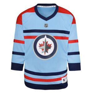 Winnipeg Jets Youth Anniversary Jersey4u Jersey - Light Blue photo 2 Jersey4u