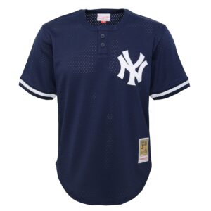 Derek Jeter New York Yankees Mitchell & Ness Youth Cooperstown Collection Mesh Batting Practice Jersey - Navy photo 2 Jersey4u
