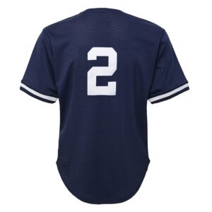 Derek Jeter New York Yankees Mitchell & Ness Youth Cooperstown Collection Mesh Batting Practice Jersey - Navy photo 3 Jersey4u