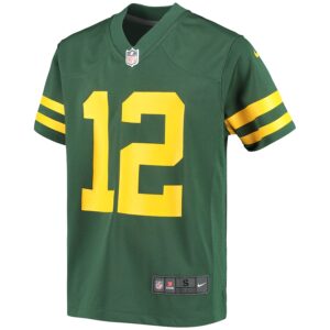 Aaron Rodgers Green Bay Packers Nike Youth Game Jersey - Green photo 2 Jersey4u