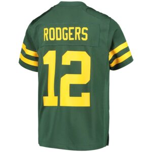 Aaron Rodgers Green Bay Packers Nike Youth Game Jersey - Green photo 3 Jersey4u