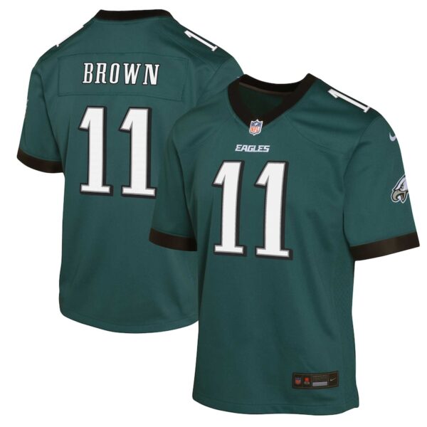 A.J. Brown Philadelphia Eagles Nike Youth Game Jersey - Midnight Green photo 1 Jersey4u