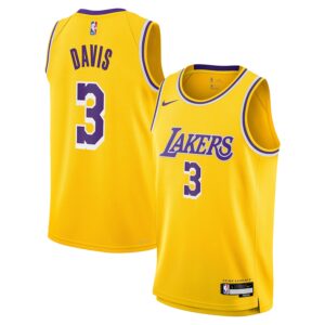 Anthony Davis Los Angeles Lakers Nike Youth Swingman Jersey - Icon Edition - Gold photo 1 Jersey4u