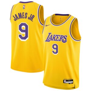 Bronny James Jr. Los Angeles Lakers Nike Youth Swingman Jersey - Icon Edition - Gold photo 1 Jersey4u
