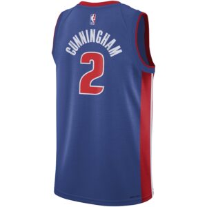 Cade Cunningham Detroit Pistons Nike Youth Swingman Jersey - Icon Edition - Blue photo 3 Jersey4u