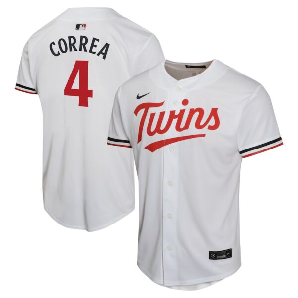 Carlos Correa Minnesota Twins Nike Youth Home Game Player Jersey - White photo 1 Jersey4u