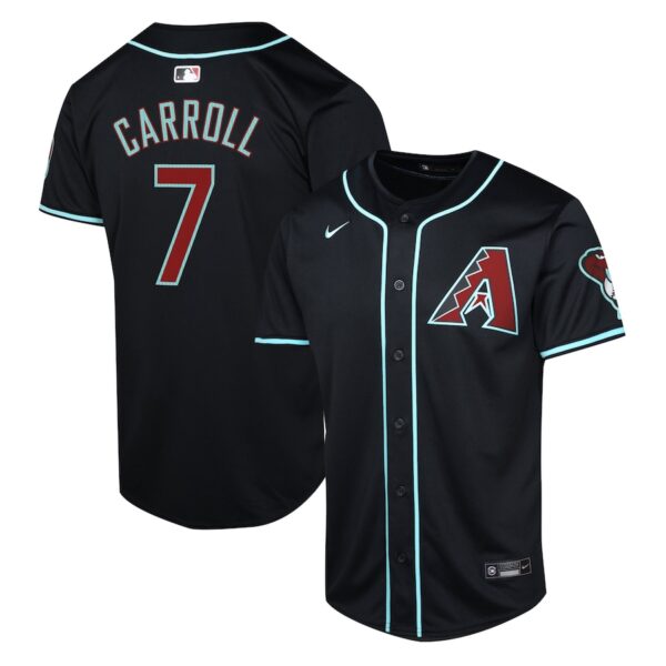 Corbin Carroll Arizona Diamondbacks Nike Youth Alternate Limited Player Jersey - Black photo 1 Jersey4u