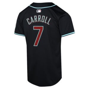 Corbin Carroll Arizona Diamondbacks Nike Youth Alternate Limited Player Jersey - Black photo 3 Jersey4u