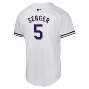 Corey Seager Texas Rangers Nike Youth Home Game Player Jersey - White photo 3 Jersey4u