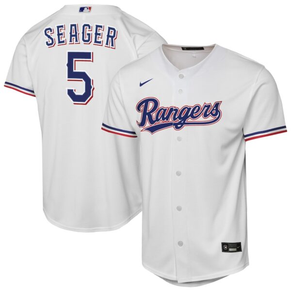 Corey Seager Texas Rangers Nike Youth Home Jersey4u Player Jersey - White photo 1 Jersey4u