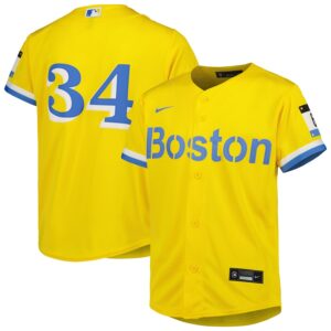 David Ortiz Boston Red Sox Nike Youth City Connect Jersey4u Player Jersey - Gold photo 1 Jersey4u