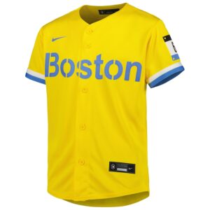David Ortiz Boston Red Sox Nike Youth City Connect Jersey4u Player Jersey - Gold photo 2 Jersey4u