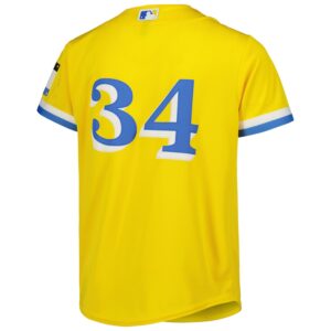 David Ortiz Boston Red Sox Nike Youth City Connect Jersey4u Player Jersey - Gold photo 3 Jersey4u