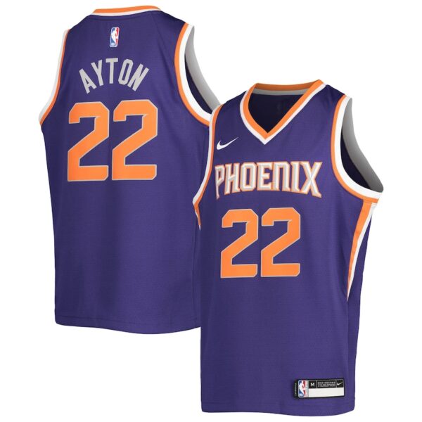 Deandre Ayton Phoenix Suns Nike Youth Swingman Jersey - Icon Edition - Purple photo 1 Jersey4u