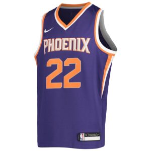 Deandre Ayton Phoenix Suns Nike Youth Swingman Jersey - Icon Edition - Purple photo 2 Jersey4u