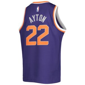 Deandre Ayton Phoenix Suns Nike Youth Swingman Jersey - Icon Edition - Purple photo 3 Jersey4u