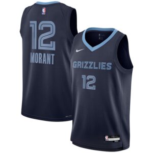 Ja Morant Memphis Grizzlies Nike Youth Swingman Jersey - Icon Edition - Navy photo 1 Jersey4u