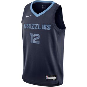 Ja Morant Memphis Grizzlies Nike Youth Swingman Jersey - Icon Edition - Navy photo 2 Jersey4u