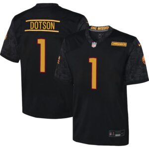 Jahan Dotson Washington Commanders Nike Youth Game Jersey - Black photo 1 Jersey4u