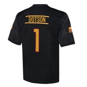 Jahan Dotson Washington Commanders Nike Youth Game Jersey - Black photo 3 Jersey4u
