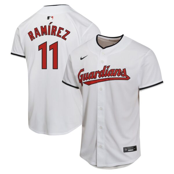 Jose Ramirez Cleveland Guardians Nike Youth Home Game Player Jersey - White photo 1 Jersey4u
