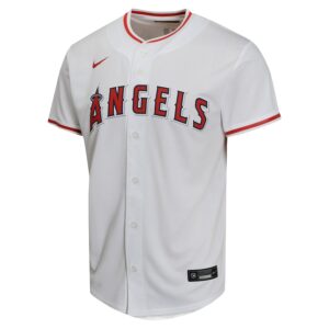 Mike Trout Los Angeles Angels Nike Youth Home Game Player Jersey - White photo 2 Jersey4u