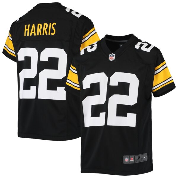 Najee Harris Pittsburgh Steelers Nike Youth Game Jersey - Black photo 1 Jersey4u