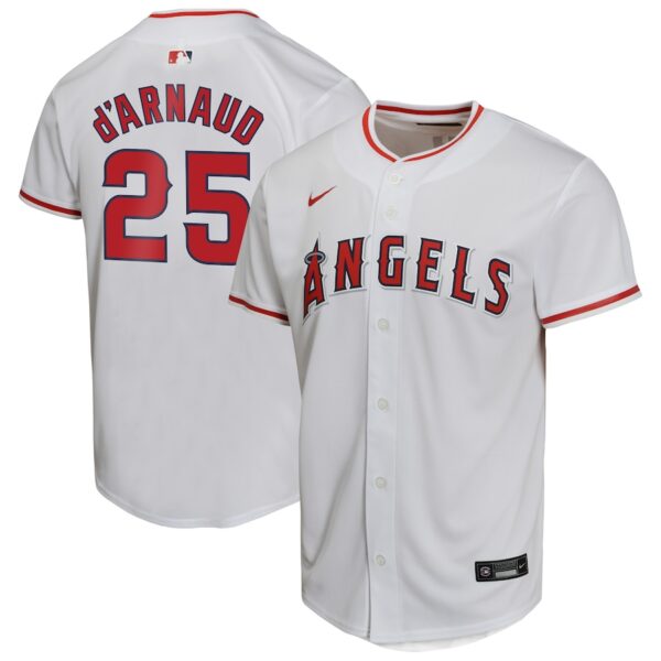 Travis d'Arnaud Los Angeles Angels Nike Youth Home Game Player Jersey - White photo 1 Jersey4u
