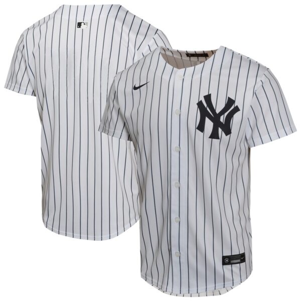 New York Yankees Nike Youth Home Game Jersey - White photo 1 Jersey4u